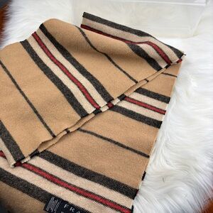 FRANGI 100% LAMBSWOOL  STRIPE SCARF